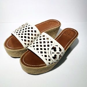 Tory Burch Espadrille Platform Sandal Size  6 1/2